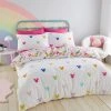 Disney Mickey Rainbow Duvet Cover And Pillowcase Set -Command Shop 30801387