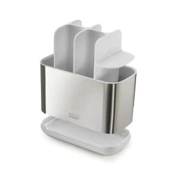 Joseph Joseph EasyStore Steel Toothbrush Caddy Large White -Command Shop 30807019 alt03