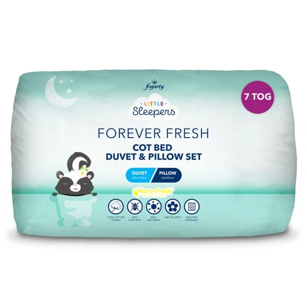 Fogarty Little Sleepers Forever Fresh 4 Tog Cot Bed Duvet And Pillow Set 6 Fogarty Little Sleepers Forever Fresh 4 Tog Cot Bed Duvet And Pillow Set - Image 4
