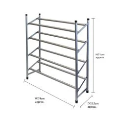 JVL 4 Tier Shoe Rack 7 JVL 4 Tier Shoe Rack -Command Shop 30824463 alt02