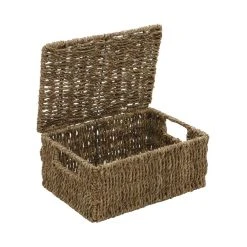 JVL Seagrass Set Of 4 Storage Baskets With Lids -Command Shop 30824540 alt02