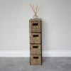 JVL Seagrass 4 Drawer Storage Tower -Command Shop 30824548