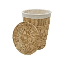 JVL Acacia Willow Round Laundry Basket -Command Shop 30824552 alt02