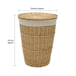 JVL Acacia Willow Round Laundry Basket -Command Shop 30824552 alt05