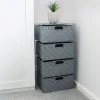 JVL Vichy 4 Drawer Wide Storage Tower 1 JVL Vichy 4 Drawer Wide Storage Tower -Command Shop 30824572