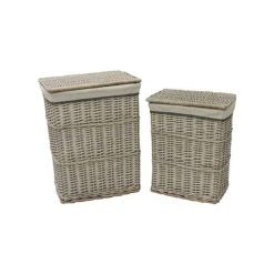 JVL Arianna Willow Set Of 4 Laundry Baskets & Bins -Command Shop 30824612 alt04