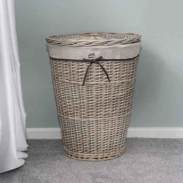 JVL Arianna Willow Round Laundry Basket 3 JVL Arianna Willow Round Laundry Basket