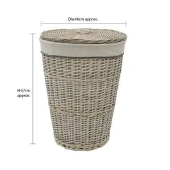 JVL Arianna Willow Round Laundry Basket 13 JVL Arianna Willow Round Laundry Basket -Command Shop 30824615 alt05