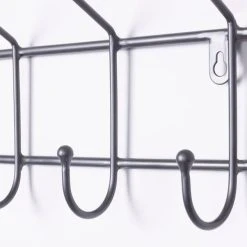 Charles Bentley Charnwood Iron Hook Coat Rack -Command Shop 30824896 alt03
