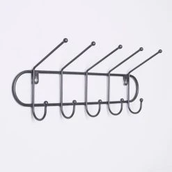 Charles Bentley Charnwood Iron Hook Coat Rack -Command Shop 30824896 alt04